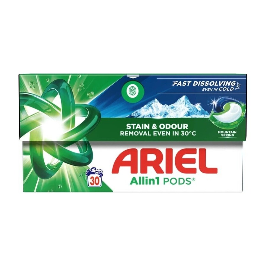 Капсулы для стирки Ariel Pods Все-в-1 Горный родник