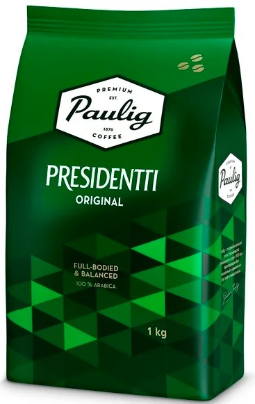 Кофе в зёрнах Paulig Presidentti Original