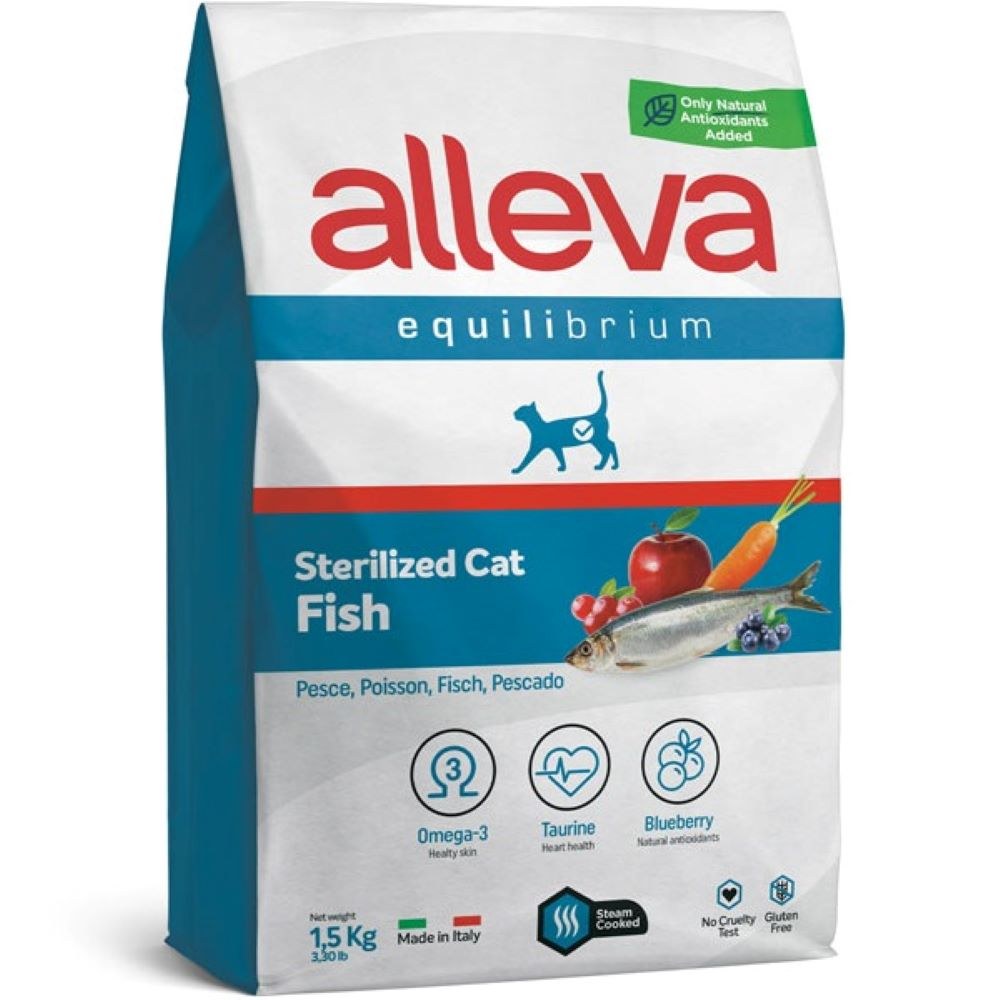 Сухой корм Alleva Equilibrium Sterilized с рыбой