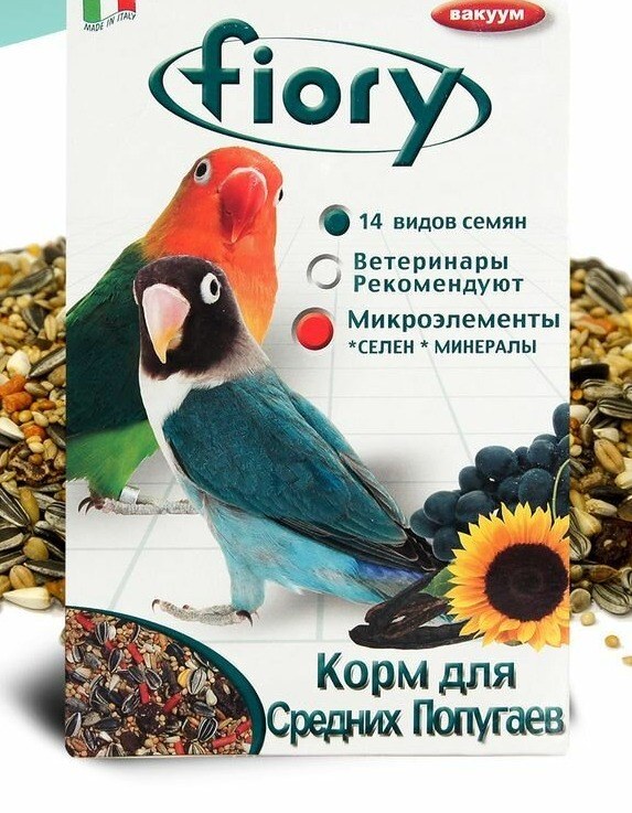 Корм Fiory Parrocchetti African для средних попугаев