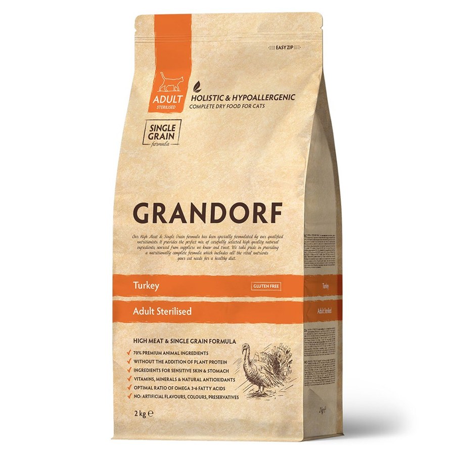 Корм Grandorf Sterilized с индейкой