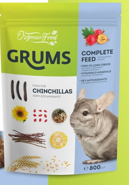 Корм Grums для шиншилл