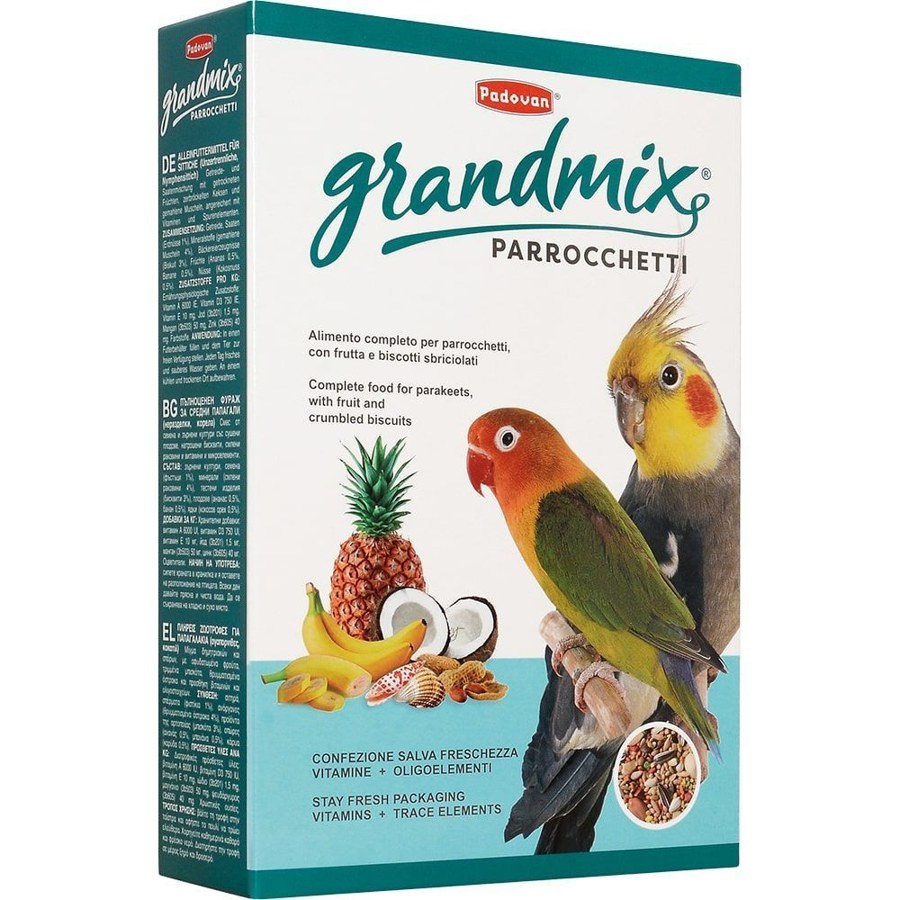 Корм Padovan Grandmix Parrocchetti для средних попугаев