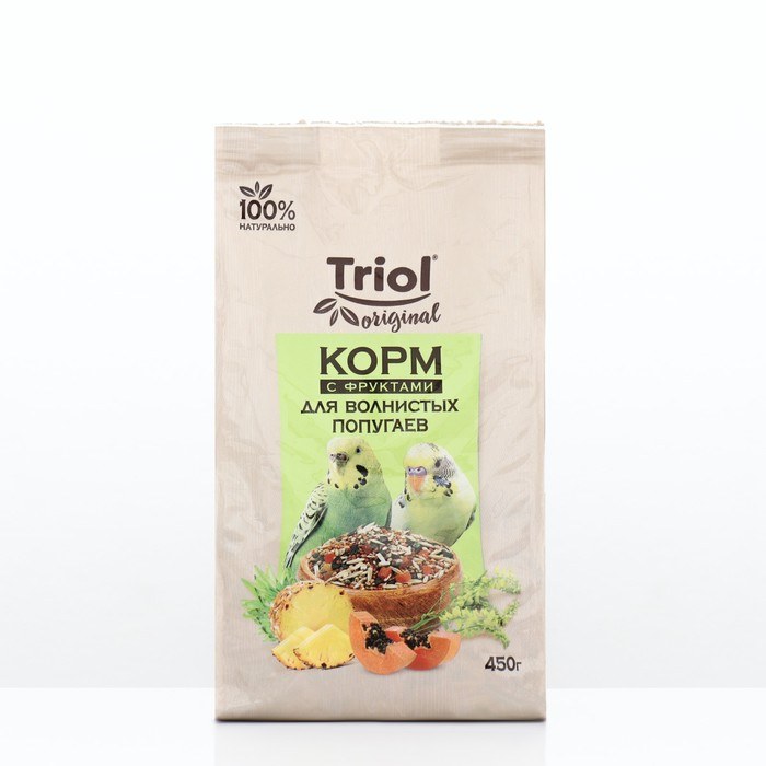 Корм Triol Original для волнистых попугаев с фруктами