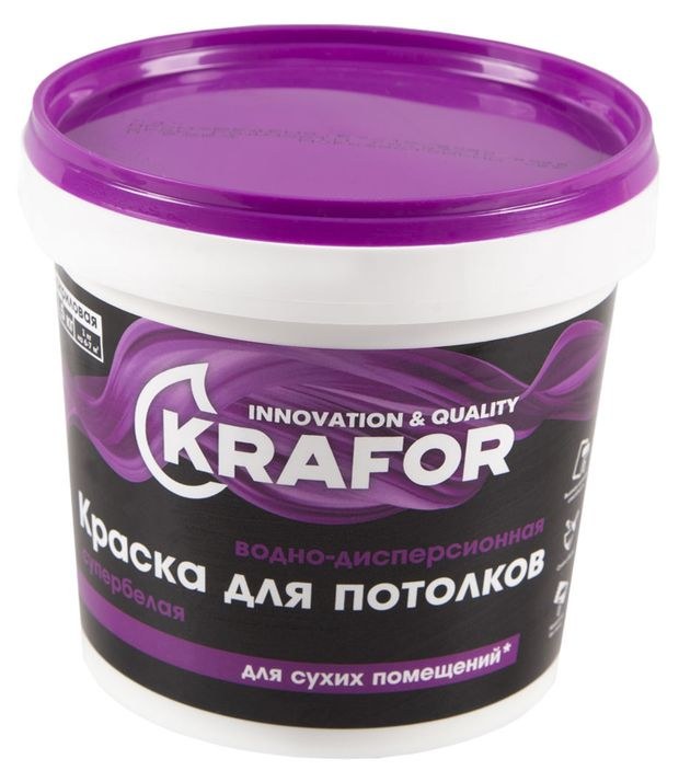 Краска для потолка Krafor для потолков