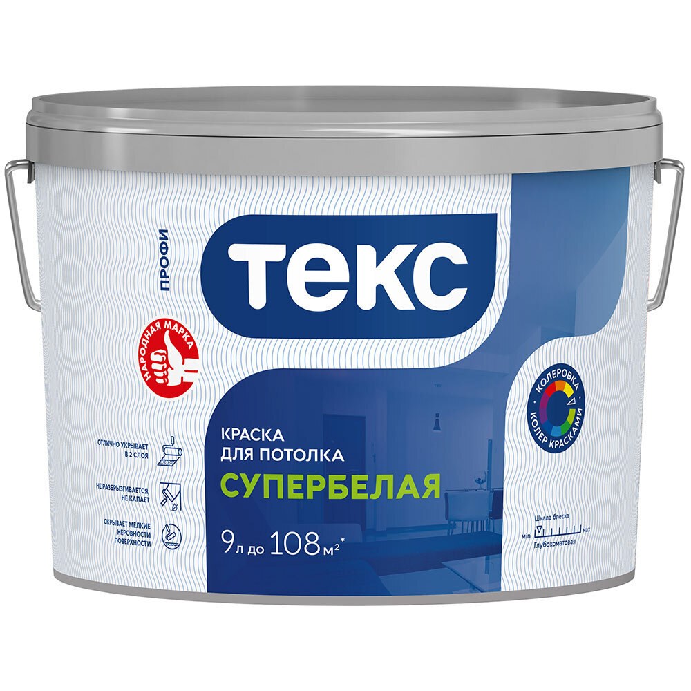 Краска для потолка Текс Профи
