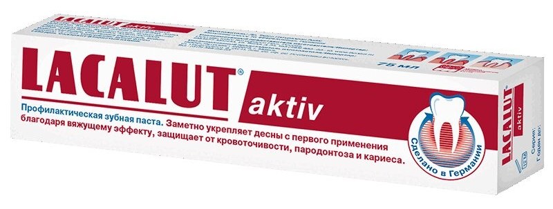 Зубная паста Lacalut Aktiv