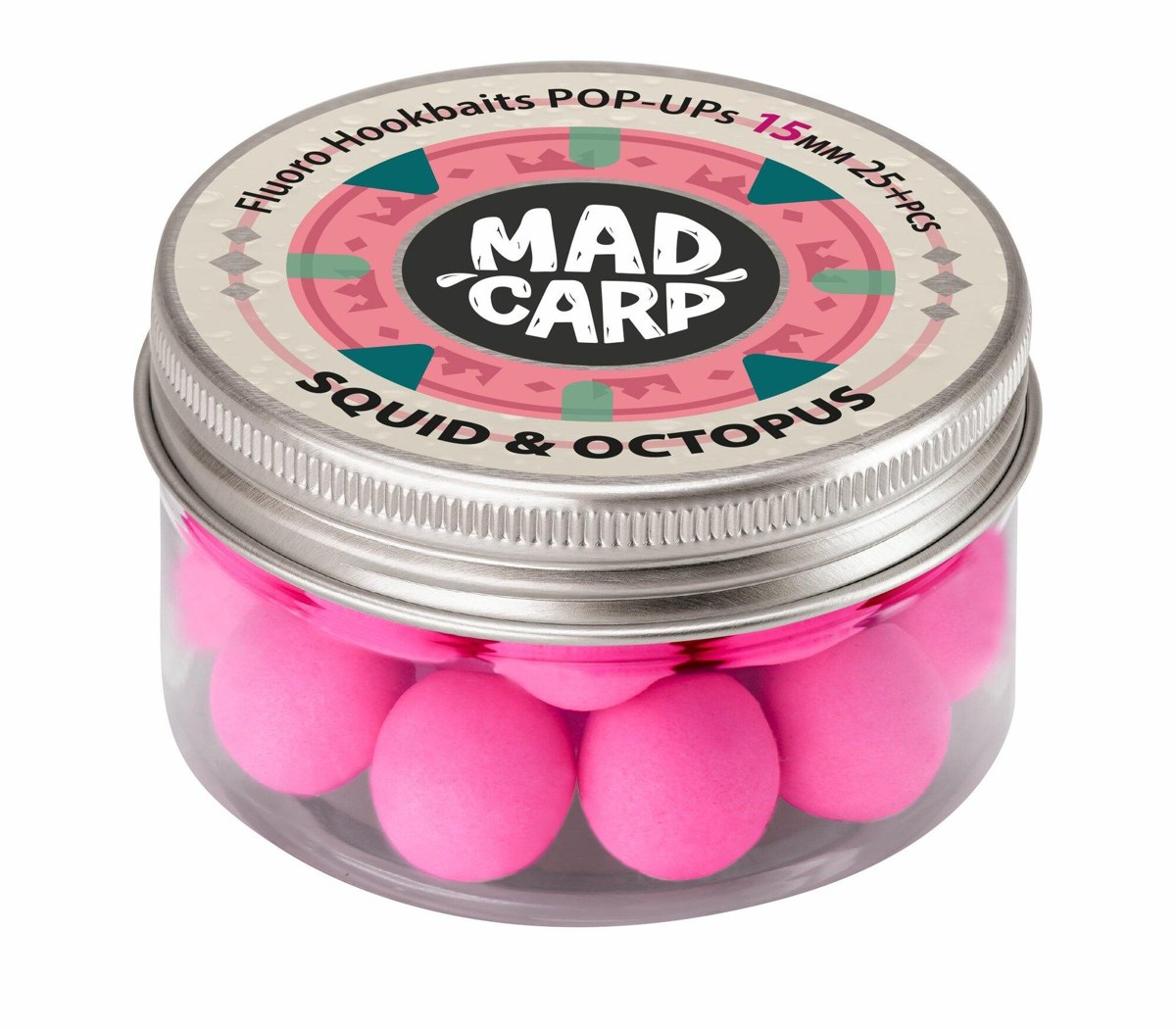 Плавающие бойлы Mad Carp Fluoro Pop-Ups Squid and Octopus 15 мм