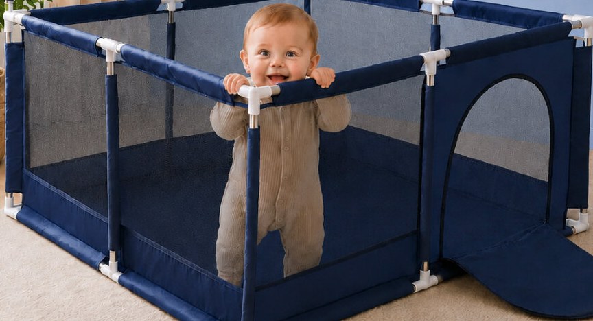 Манеж Cinlankids с баскетбольной корзиной