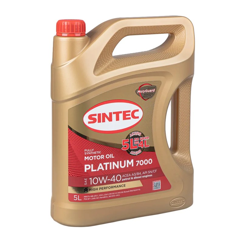 Моторное масло Sintec Platinum 7000 10W-40