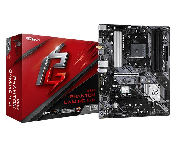 Материнская плата ASRock B550 Phantom Gaming 4/ac