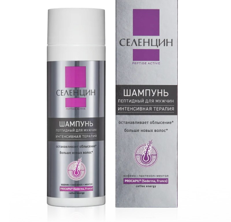 Мужской шампунь Селенцин Peptide Active для мужчин