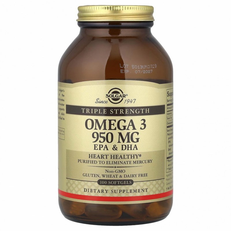 Solgar Triple Strength Omega-3 950 мг