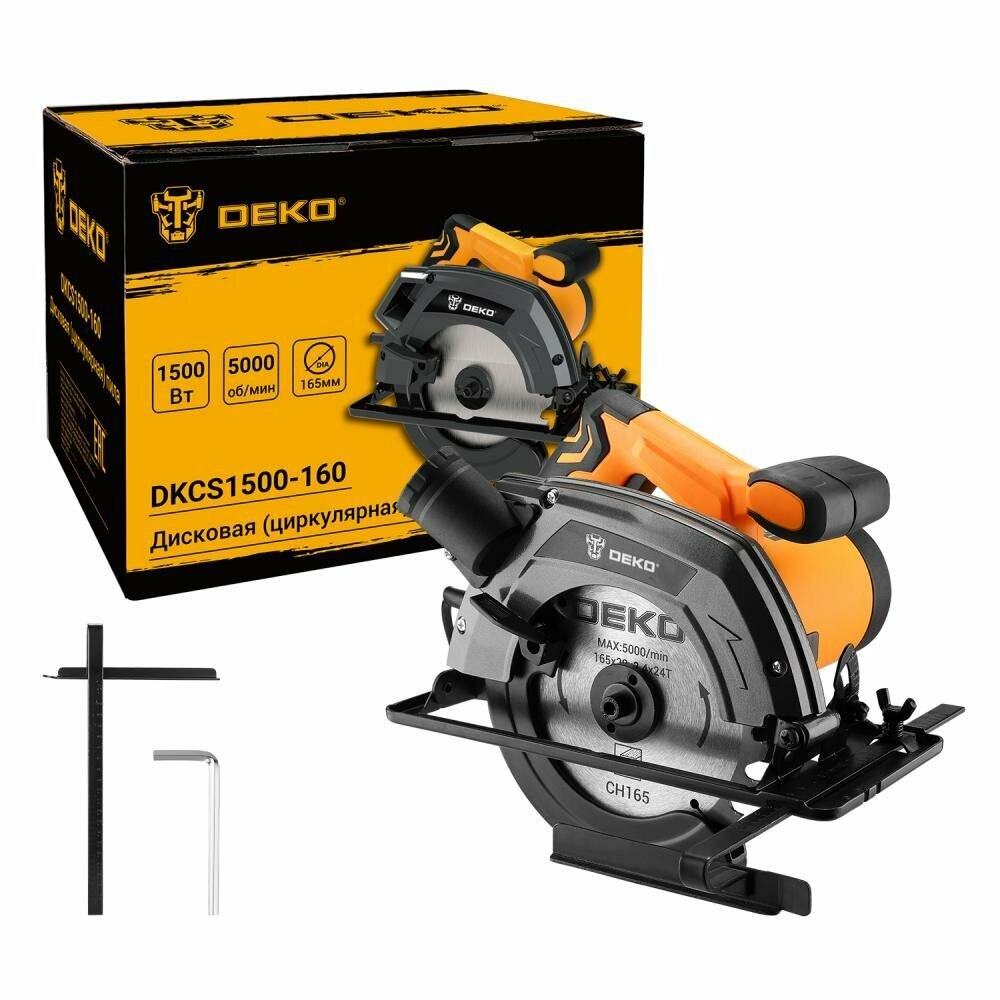 Дисковая пила Deko DKCS1500-160