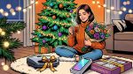 Что подарить женщине на Новый год: букет, чай, смартфон, постельное бельё и техника у ёлки