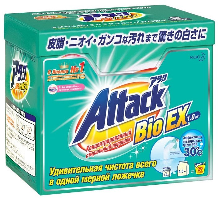 Стиральный порошок Attack BioEX