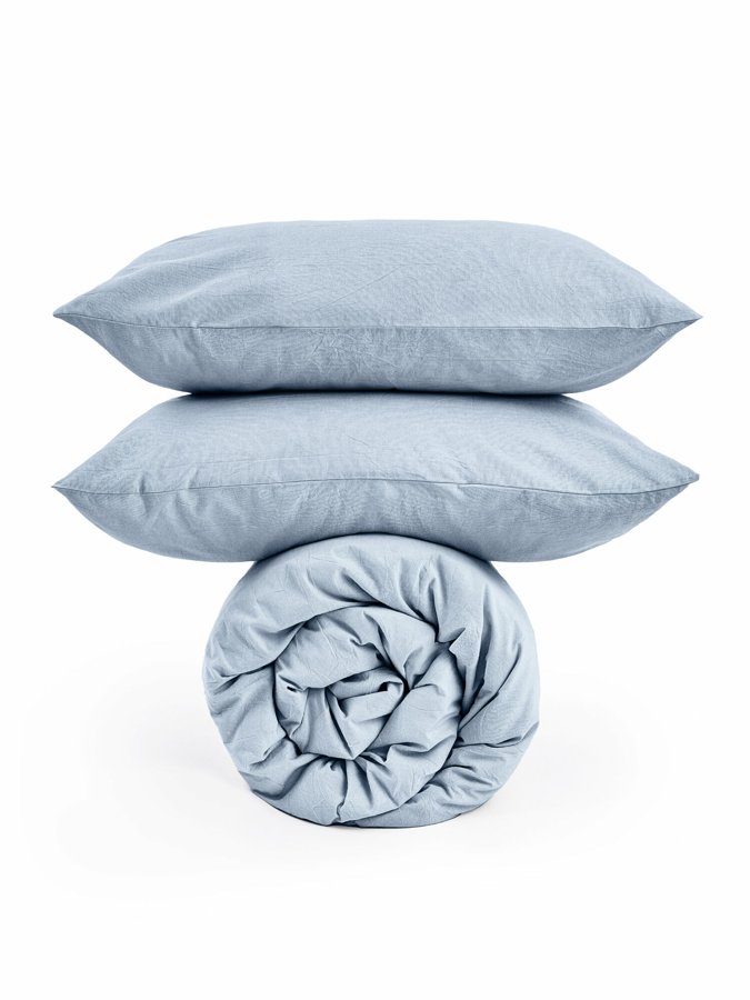 Комплект постельного белья Morфeus Melange Blue-gray