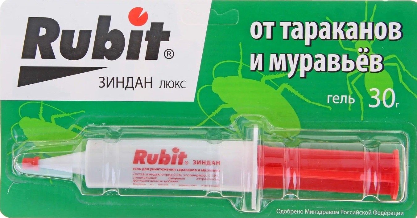 Гель от тараканов и муравьев Rubit Зиндан Люкс