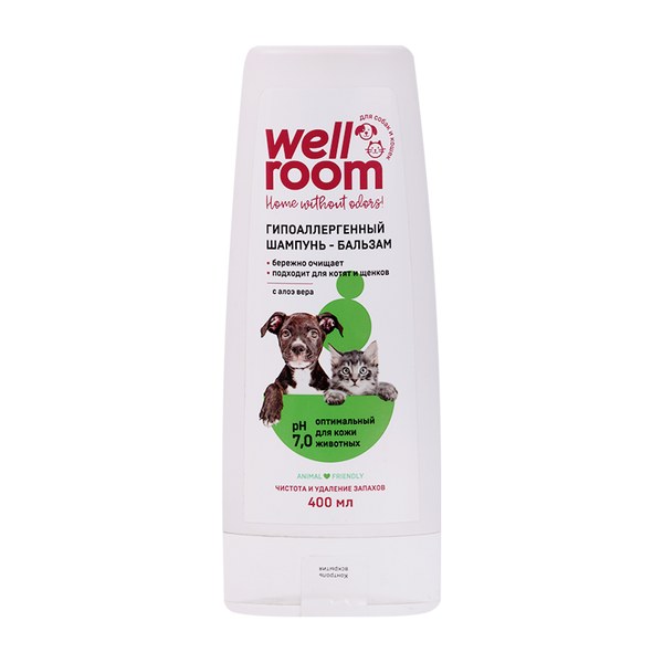 Шампунь для кошек Wellroom гипоаллергенный