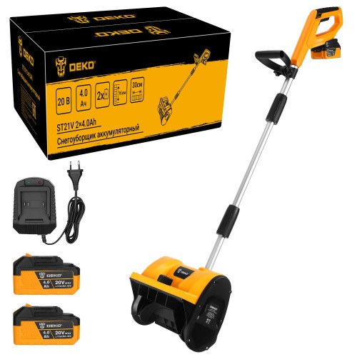 Аккумуляторный снегоуборщик DEKO ST21V
