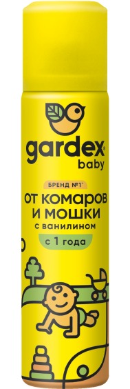 Gardex Baby от комаров и мошки с ванилином с 1 года