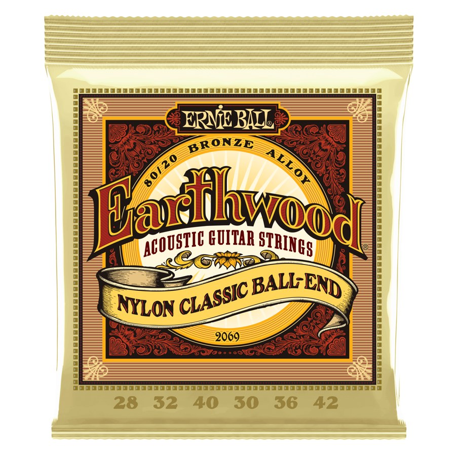 Струны Ernie Ball 2069 Earthwood Folk Nylon