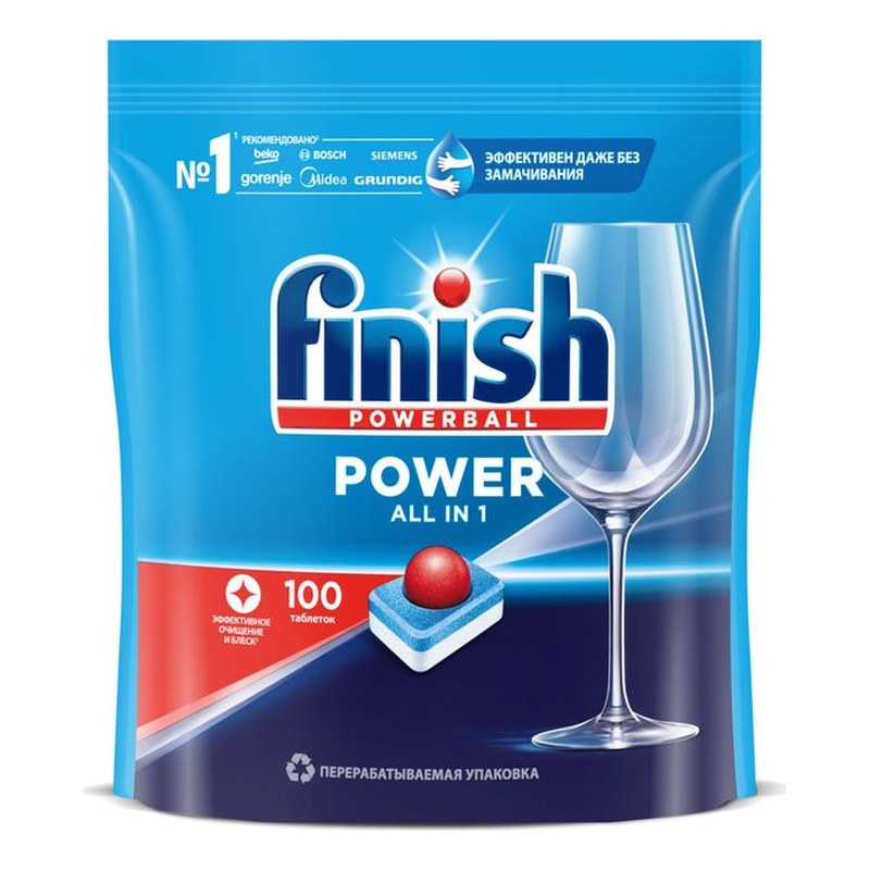 Таблетки для посудомоечной машины Finish Power All in 1