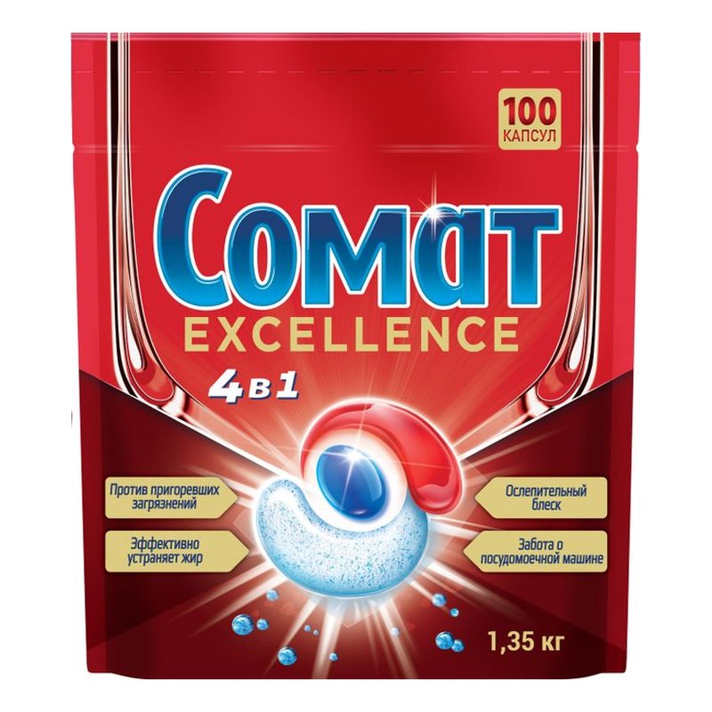 Капсулы для посудомоечной машины Somat Excellence 4 в 1