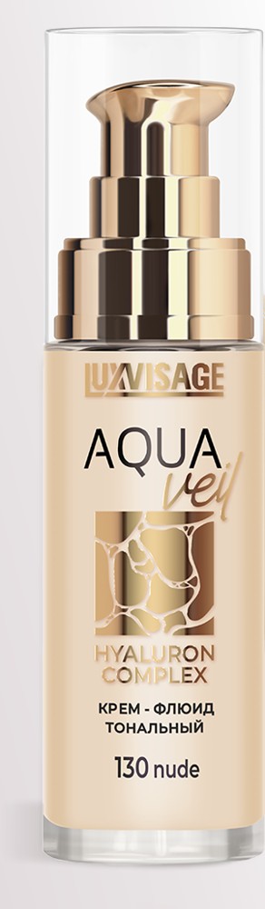 Тональный крем-флюид LuxVisage Aqua Veil Hyaluron Complex
