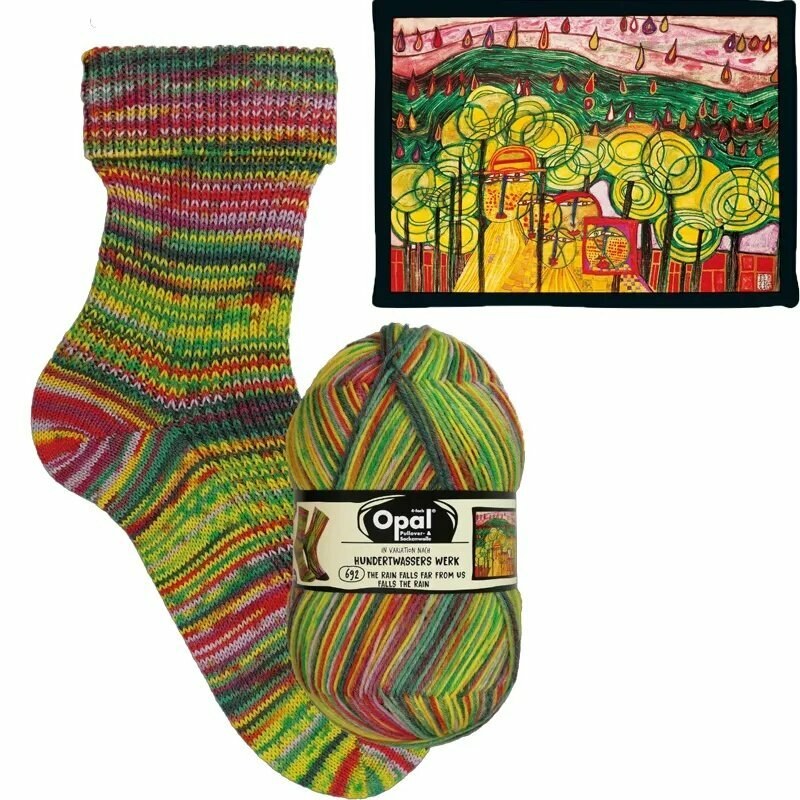 Пряжа Opal Hundertwasser Edition 4