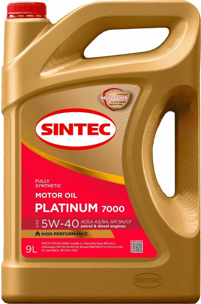 Моторное масло Sintec Platinum 7000 5W-40