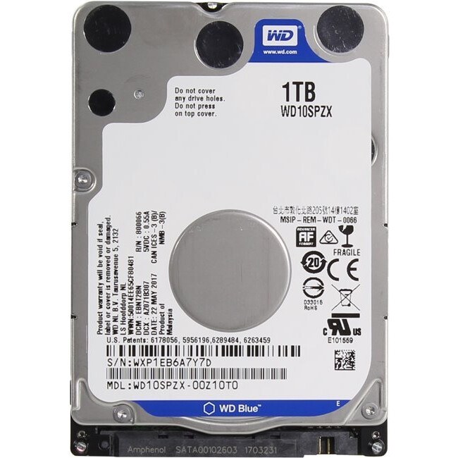 Жёсткий диск WD Blue 1 ТБ 2.5