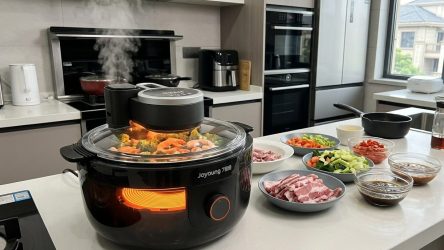 Робот-повар Joyoung CJ-A8 Pro готовит еду за 3 минуты — жарит, тушит и варит на пару