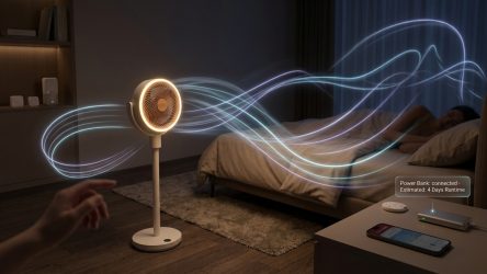 Вентилятор без розетки держит заряд четверо суток — как изменилось решение от SwitchBot